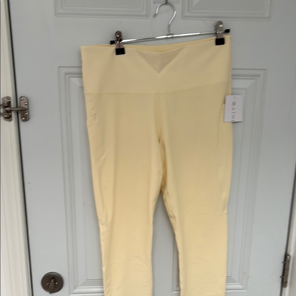 Athleta Cream Leggings